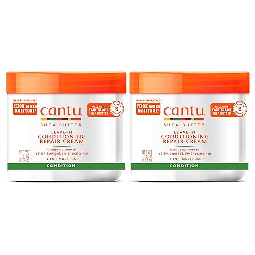 Cantu Cantu Leave-In Conditioning Repair Cream mit Sheabutter 16 oz (2er Pack) 1