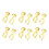 12Pcs Chain Joint Connector Steel Quick Release 6