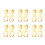 12Pcs Chain Joint Connector Steel Quick Release 8