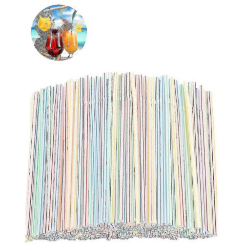 1200pcs Plastic Straws Plastic Drinking Straws-flexible Plastic Straws 1