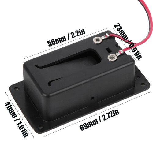 Langlebige Batteriefachabdeckung mit Halter für Gitarre oder Bass 2