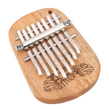 8-Schlüssel-Kampherholz-Kalimba K-8CA Mini Daumenklavier mit Aufhängehole