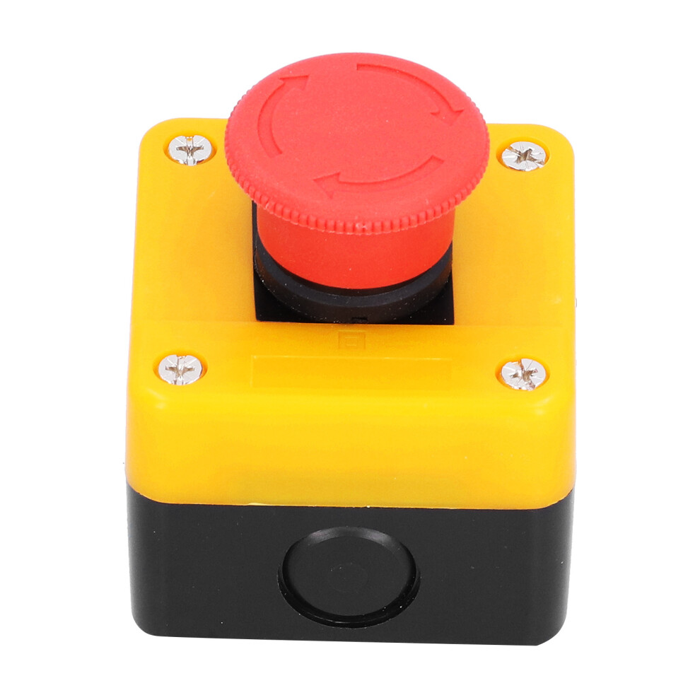 Emergency Stop Button 10A Waterproof 1No 1Nc Red