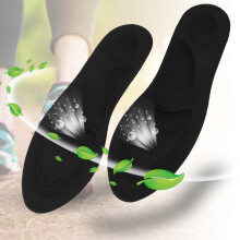 2 Paar Damen Orthopädische Einlagen Stoßdämpfung Atmungsaktiv Schwarze Schuhpolster