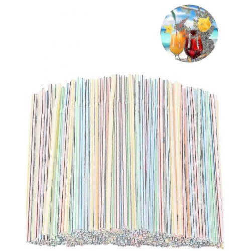 1200pcs Plastic Straws Plastic Drinking Straws-flexible Plastic Straws (ruipei)