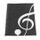 50 Pages Musical Notation Staff Notebook Music Manuscript Writing Paper (Black Note) 1