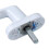 Universal Aluminum Alloy Window Handle Key Locking for Double Glazing White 2