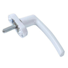 Universal Aluminum Alloy Window Handle Key Locking for Double Glazing White