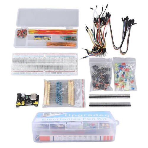 Electronics Kit Starter Fun Assortment Development Component Capacitors Resistors Transistors Diodes