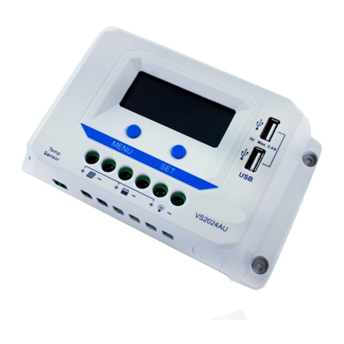 20A PWM solcelleladningscontroller, automatisk identificering af batteri