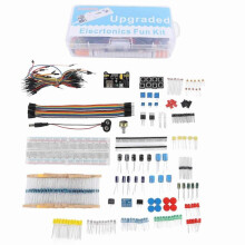 Electronics Component Kit Starter Fun Assortment 830 Tie Points Breadboard Resistor Capacitor Diode