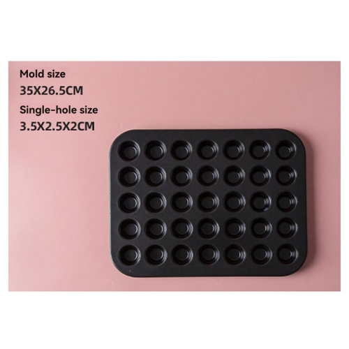 35 Cup Round Cake Pan Non-Stick Mini Muffins Cake Tray Bakeware 2
