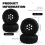 Conjunto de 4 pneus de borracha com aro de roda de metal Beadlock de 122 mm e 1,9 polegadas, preto 6
