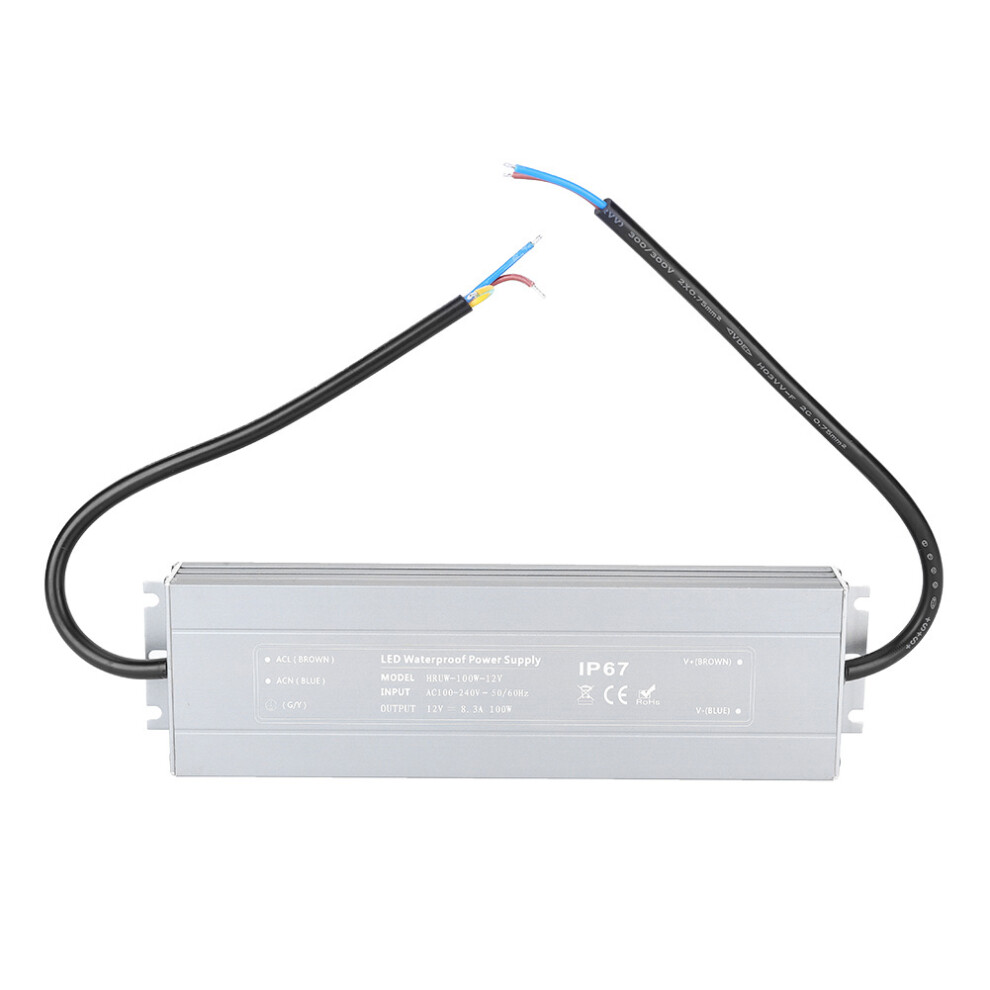 Hruw-100W-12V Ultra Thin Power Supply Ip67 8320539825267