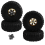 Conjunto de 4 pneus de borracha com aro de roda de metal beadlock de 122 mm e 1,9 polegadas, amarelo 3