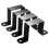 4pcs Strap Post Ties Black Deck Fence for 4x4in Post U Bracket 1