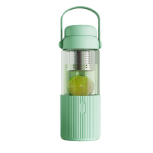 Cană de cafea din sticlă transparentă de 520 ml cu capac B