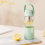 520 ml transparent glasmugg med lock B 4