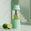 520 ml transparent glasmugg med lock B 5