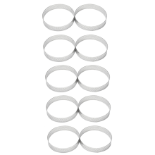 10 szt. okrągłych pierścieni do tarty, forma do musu, forma do pieczenia w kuchni, 10 cm