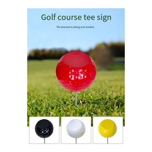 Flight Golf Course Tee Golden Supplies Ballmarker Rot 2