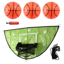 Trampoline Basketballkurvsett for barn Vanntett Grønn