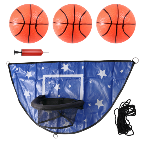Trampolin Basketkorg Set för Barn Vattentät Blå