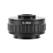 Mikroskop C-mount-adapter, 0,35X CCD, trinokulær, 38 mm interface.