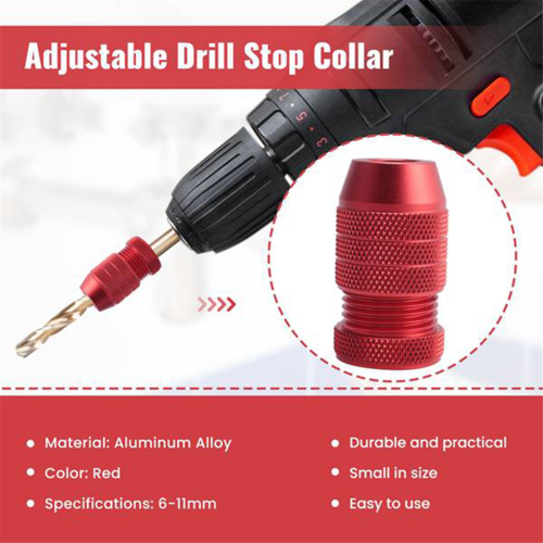 Drill Depth Stop for Drill Bits,Drill Stop Collar Limit Rings Locator 1