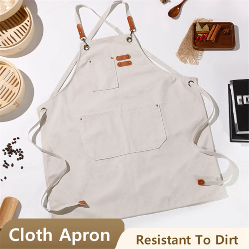 Fashion Canvas Aprons Home Kitchen Gardening Work Clothes Green 2