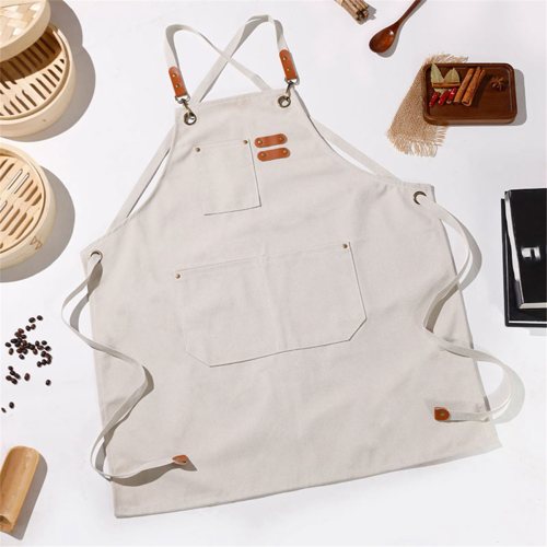 Fashion Canvas Aprons Home Kitchen Gardening Work Clothes Green 1