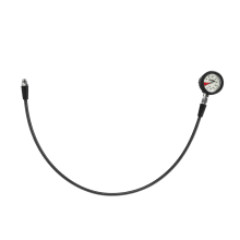 Dykkerslange i kulfiber med resttrykmåler, 80 cm