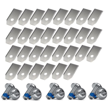 30PCS Rasenmäher Schneidklingen Set Edelstahl Trimmer Klinge A
