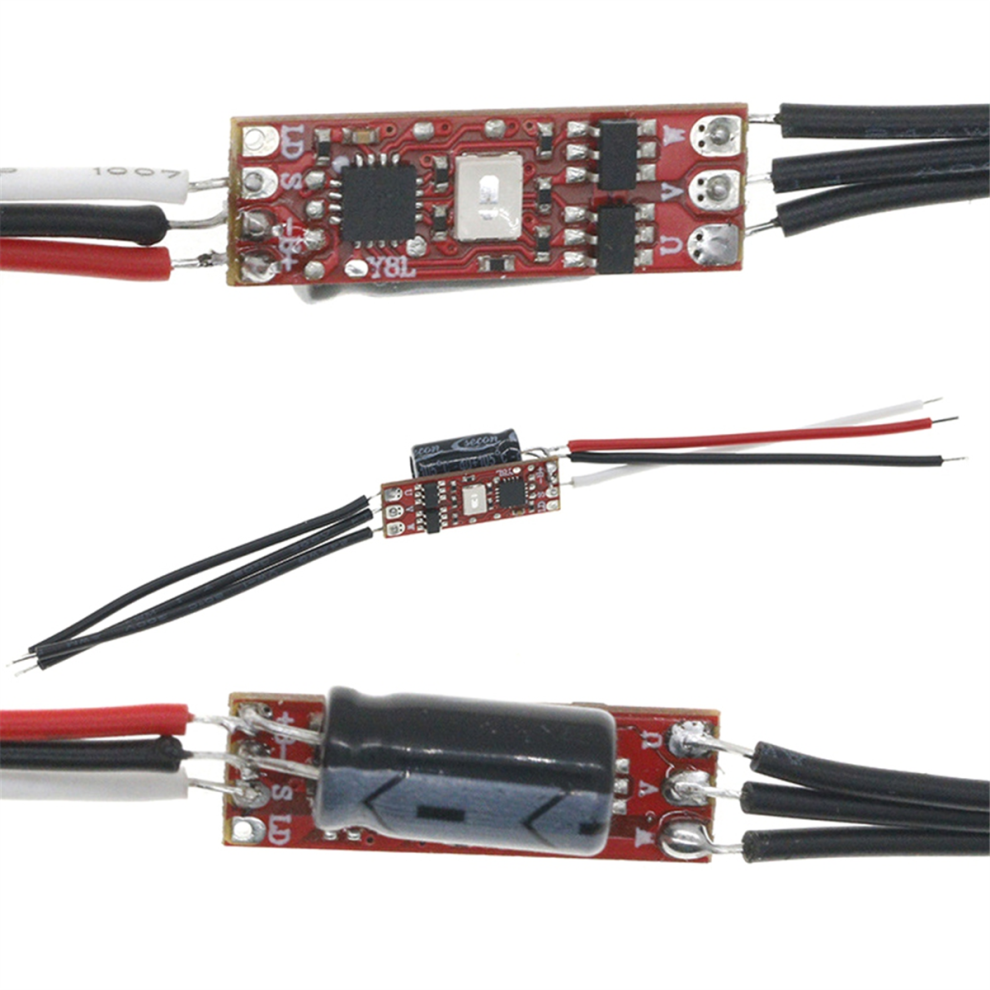 1S Dc 3V-6V 3.7V 3.5A Mini Bldc Brushless Motor Driver Board Red 4851555639117