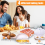 Ensemble de cuisson pour micro-ondes 4 pièces avec plaque de cuisson pour bacon 5