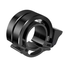 Aluminum Double Bicycle Bell - Loud Clear Sound Black