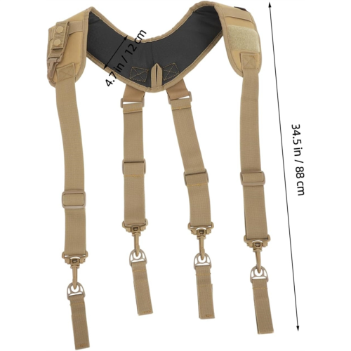 Electrician Tool Belt Suspenders Men Construction Belt Versatile Tool 2