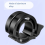 Aluminum Double Bicycle Bell - Loud Clear Sound Black 6