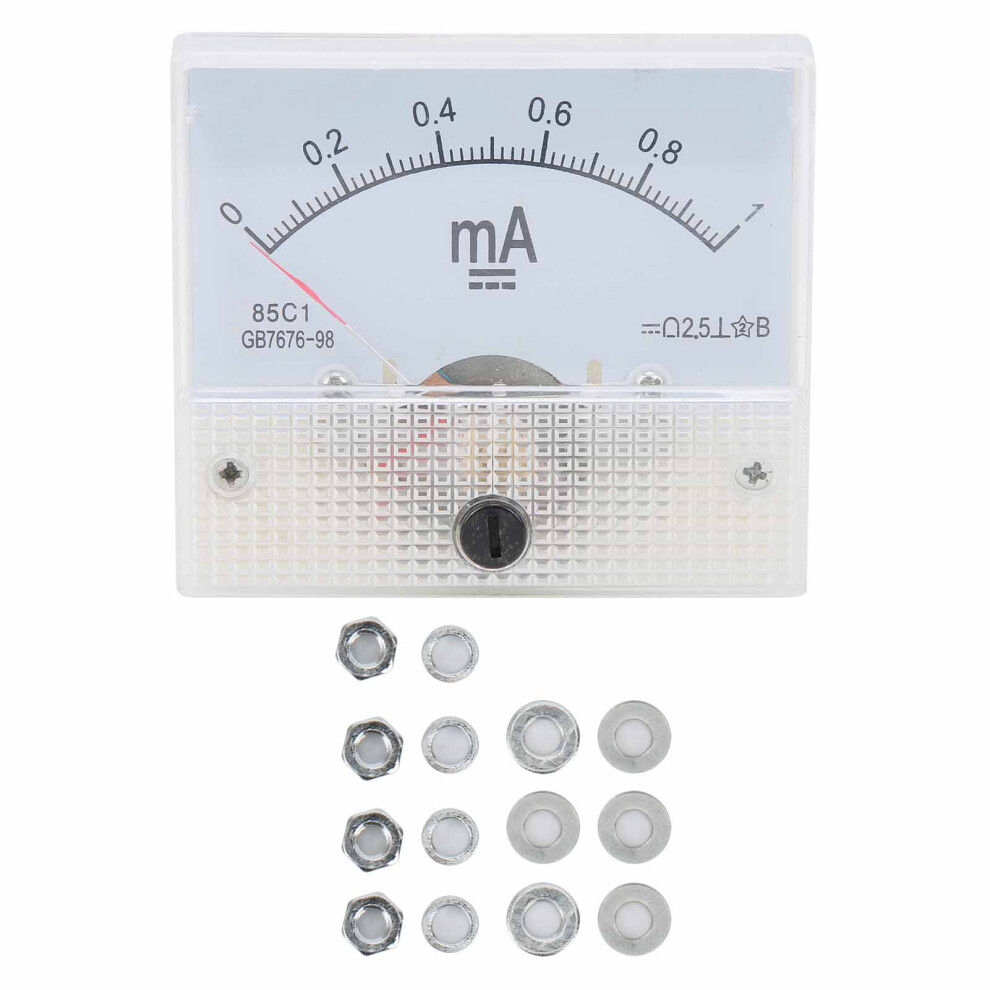 85C1 Dc 0~1Ma Pointer Dc Ammeter Current Measuring 8320539825632