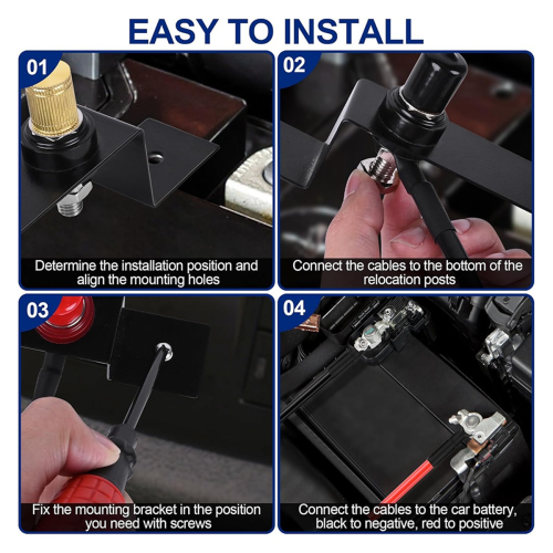 Battery Relocation Kit Remote Battery Terminals 1