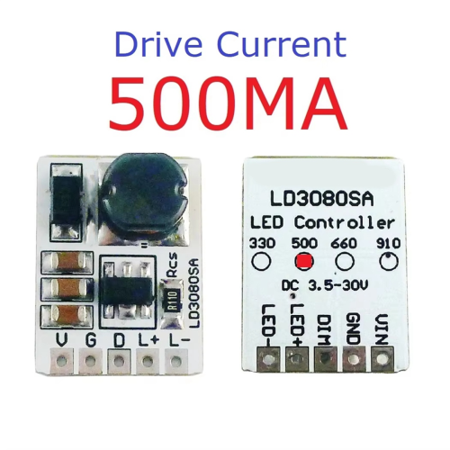 LD3080SA 20W DC 3,5-30V step-down HB LED-drivermodul 500MA 1