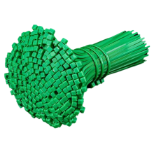 Abraçadeiras de nylon autotravantes para cabos, abraçadeiras de arame verdes 4x200mm, 500 unidades