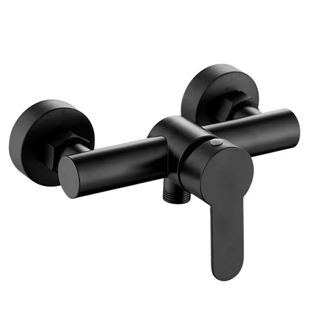 Stainless Steel Bathroom Shower Faucet Wall Mounted Triple Tub Faucet 4851555634877