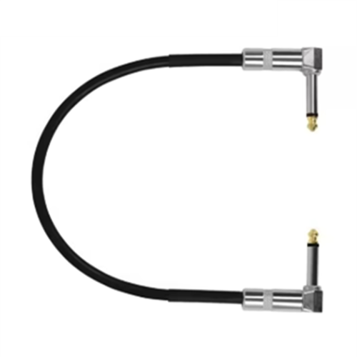 50 cm gitareffektpedalkabel 6,35 mm plugg