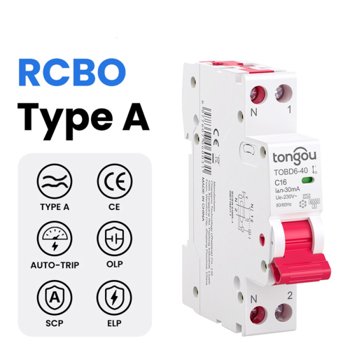 Interruttore differenziale RCBO tipo A 1P+N DPN 16A 1