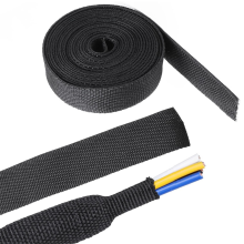 2 in 1 Heat Shrink Braided Sleeving Fabric Tubing