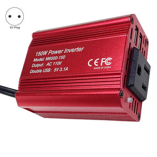 Ny 150w bilomformer 12v til 220v strømomformer B EU-plugg 1