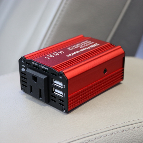 Ny 150w bilomformer 12v til 220v strømomformer B EU-plugg 2