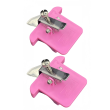 Magnetische naadgeleider voor naaimachine, 2 stuks magnetische naadgeleider, roze
