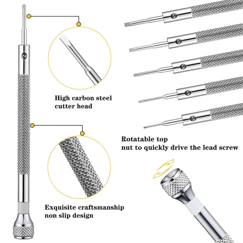 26Pcs Watch Screwdriver Set Anti Slip Small Screwdriver Set 2
